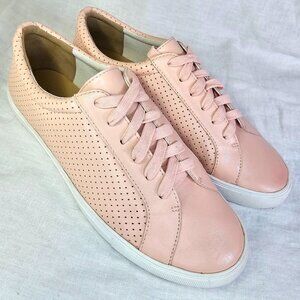 Talbots Perforated Genuine Leather Classic Sneaker 8.5 Rose